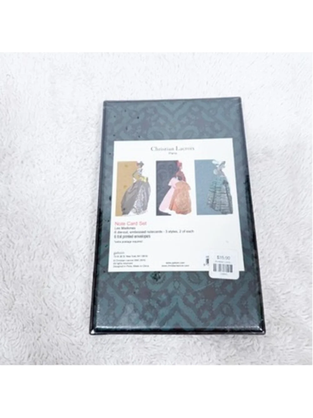 Christian Lacroix Les Madones Notecards Sealed Box 6 Diecut Cards Foil Envelopes